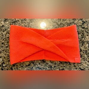 Vibrant Red Knitted Headband